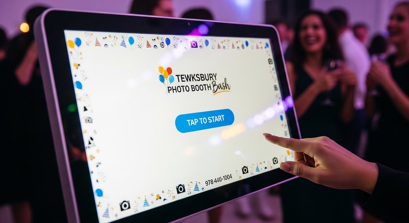 Photo booth event setup in Woburn