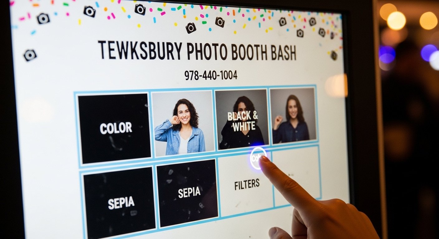 Photo booth event setup in Reading