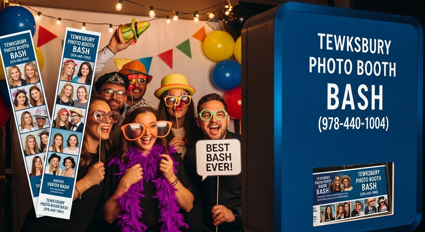 Photo booth event setup in Billerica
